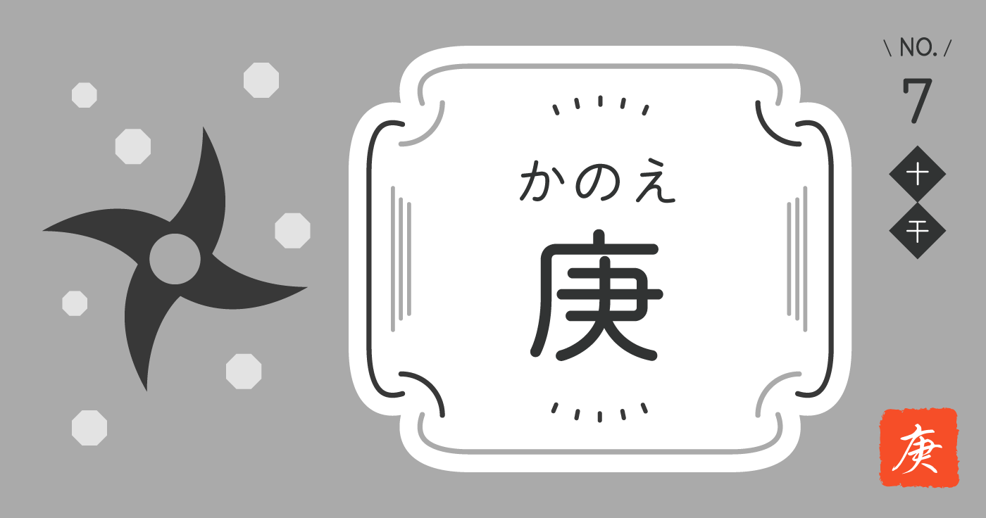 「庚（かのえ）」の性格、恋愛傾向、仕事運、相性占い【四柱推命】