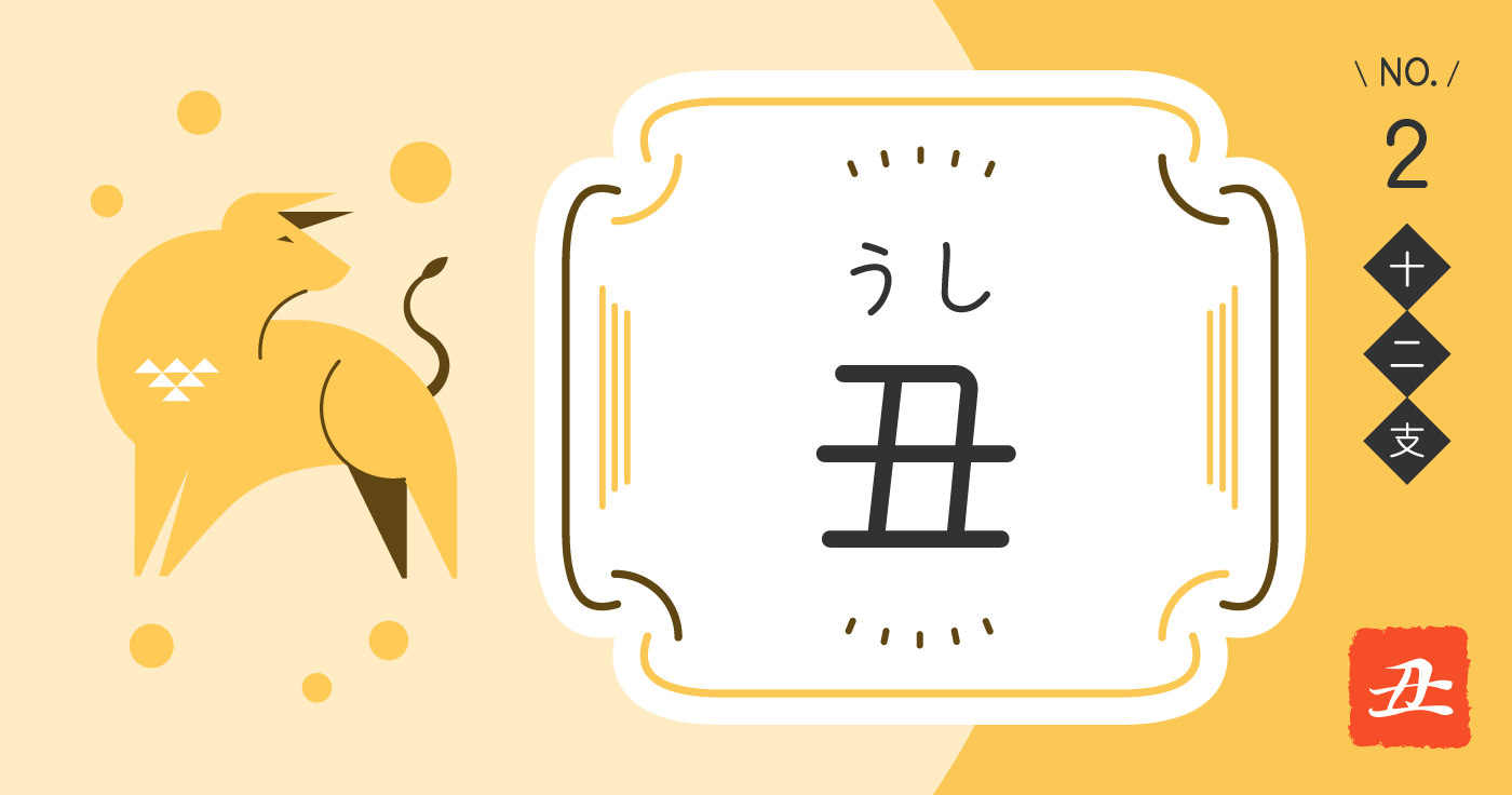 十二支「丑（うし）」の性格、恋愛傾向、仕事運、相性占い【四柱推命】