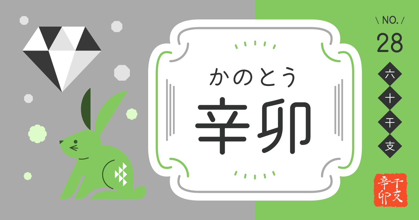 「辛卯（かのとう）」の性格、恋愛傾向、男女別の特徴【四柱推命】