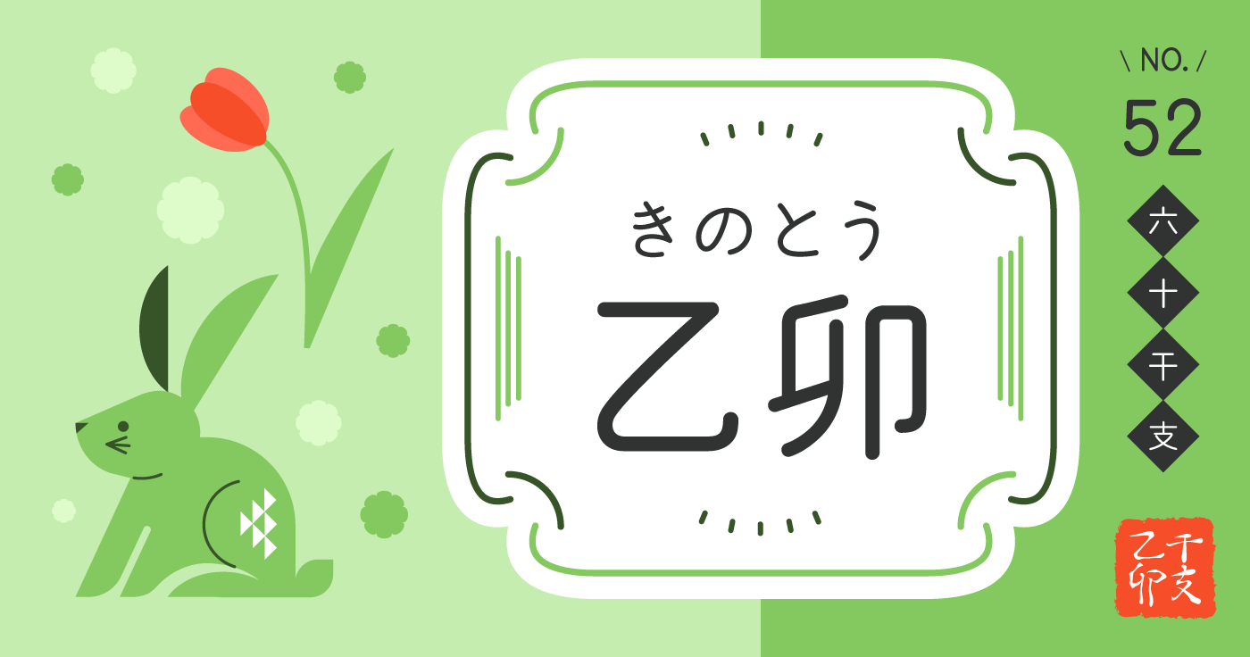 「乙卯（きのとう）」の性格、恋愛傾向、男女別の特徴【四柱推命】