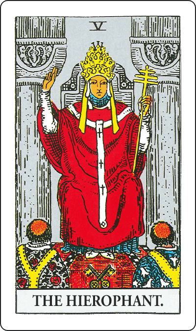 タロットカード「法王」の逆位置