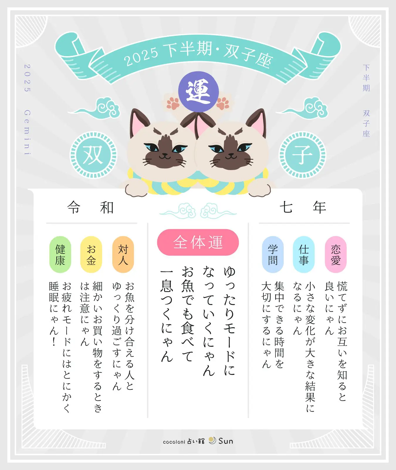 双子座の2025年下半期の運勢